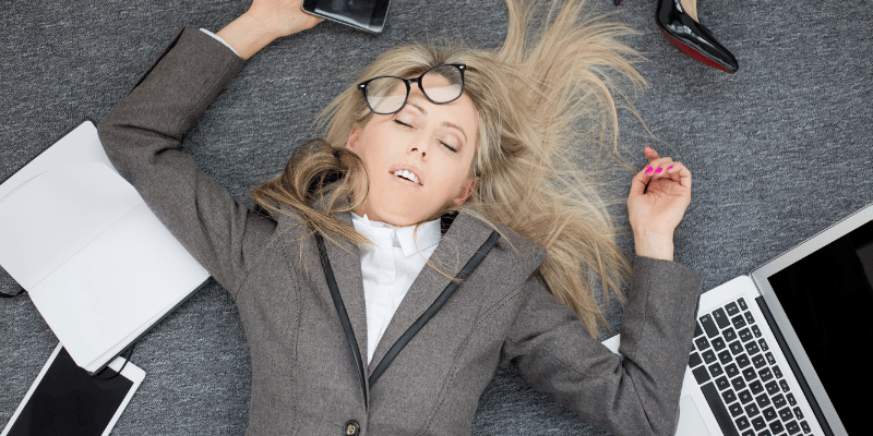 tired woman