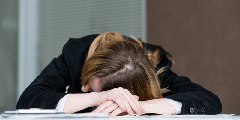 tired woman